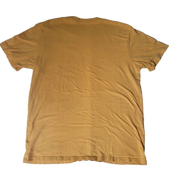 The North Face Half Dome T-Shirt L Yellow Graphic Logo Outdoor Casual Tee - Picture 2 of 8